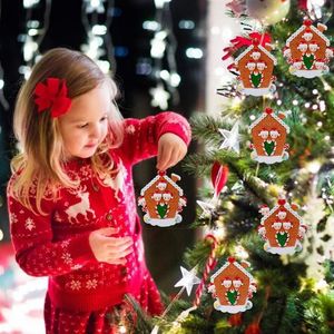 Рождественские украшения персонализированная подвесная смола подвесные украшения для декора деревьев навидад декорации Пара Эль -Хогар Керст