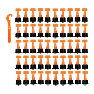 Set di utensili manuali professionali 50Pc Sistema di livellamento per piastrelle da parete per pavimenti Livellatore Clip in plastica Distanziatori regolabili Pinza Livello Cunei Strumenti