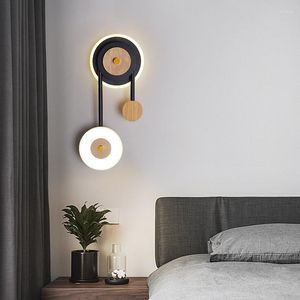 Vägglampa enkelhet läsning ljus modern inomhus belysning energibesparande lampor badrum rum luminaria dekoration ek50wl