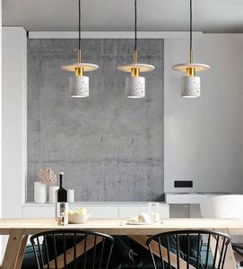 Pendant Lamps Cement Chandelier Nordic Design Minimalist Restaurant Cafe Bar Decorative Art Home Living Room Lamp