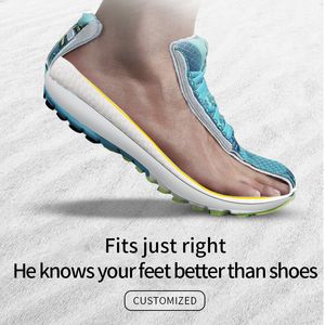 Pu Memory Foam Orthopedic Sport Insoles For Shoes Sole Mesh Breattable Cushion Running Feet Man Women Shoes Solf Pad