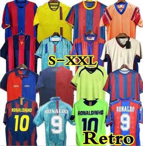 Koszulki piłkarskie 08 09 96 97 100th Retro uniform 03 04 05 06 07 10 11 14 15 XAVI RONALDINHO RIVALDO PUYOL strój finałowy