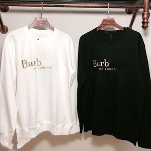2022 BB Designer Hoodie Burbe Mens Sweater TB Letter Letter Shertshirt sortion rold rawn rout judies long leareies new men the cotton cotton