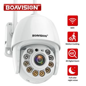 IP Cameras 5MP 4MP 2MP Security WiFi Wireless 4X Digital Zoom Auto Motion Tracking Color Night Vision Outdoor PTZ Mini Cam 221018