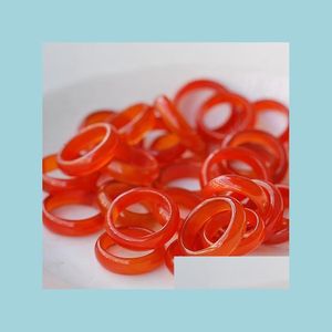 Ringas de banda Novo estilo Black amarelo vermelho verde quatro colorido anel de jade para homens e mulheres casais Drop entrega 2022 Jóias Dh2mp