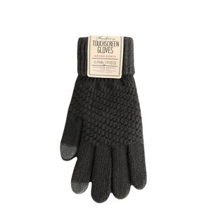 Warme Nadelhandschuhe sowie gestrickte Winterhandschuhe aus Samt für Herren und Damen mit Touchscreen-Handschuhen auf Lager