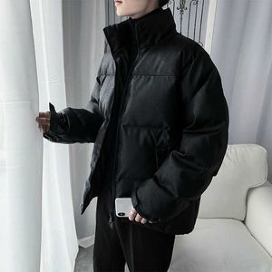 Männer Jacken Herbst Baumwolle Jacke Männer Casual Winter Kleidung Koreanische Lose Stehkragen Puffy Jacke Mode Jungen Mantel Dicken Parka männer Xxl G221013