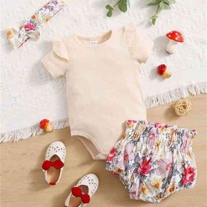 Baby bodyspuit food bodysutuit floral estampa de papel shorts shorts shorts ela