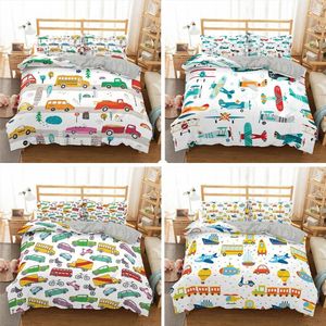 Set di biancheria da letto Copriletto per bambini 135 Letti Senza lenzuola Set copripiumino per auto Regali per bambini Consolatore Singolo Twin Taglie complete