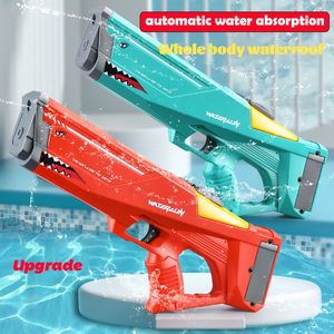 Gun Toys Upgrade Automatic Electric Water Bursts Summer Play gun Shark High Pressure Beach Kids Fight 221018
