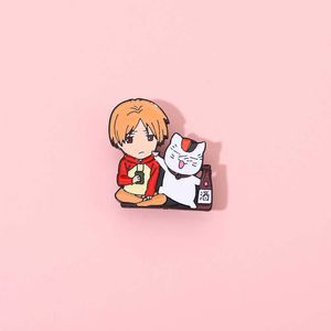 Anime Pins Friend Account Metal Badge Pin Accessories Silk Scarf Button Cat Xia Mu Guizhi Cartoon