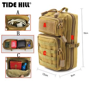 Bolsas de caminhada Militar Homem Militar Tático Fanny Pack Molle Pouch Gym Backpack Bolsa de ombro Backpak Montanhista Turismo Camping Rucksack Men L221014