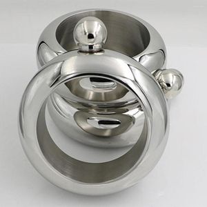 Hip Flasks 72 Pcs/lot 100ML Bracelet Stainless Steel Jug Delicate Flask Metal Wine 3.5 Oz 12mm Diameter