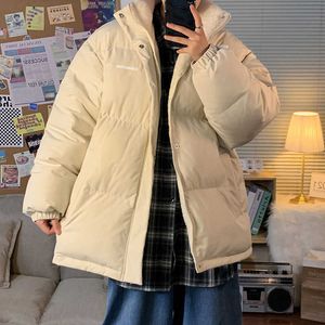 Giacche da uomo Privathinker Coreano In Pile Inverno Caldo Parka Uomini Giacche Oversize 2022 Harajuku Lettera Stampata Uomo Casual Cerniera Cappotti Top G221013