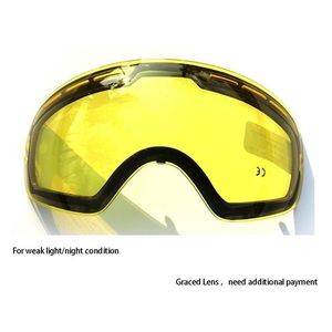 Ski Goggles GOG 201 Lens Yellow Graced Magnetic For Spherical Glasses Night ing 221018