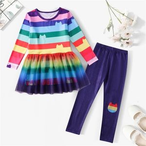 Clothing Sets Autumn Girls Gabbys Dollhouse Dresses Pants Clothes Sets Gabby Cats Carnival Halloween Cosplay Costume Birthday Party Clothing 221018