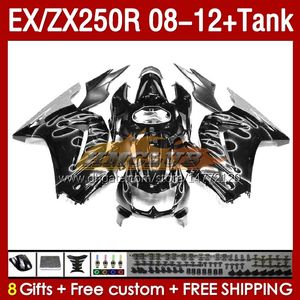 Tank OEM-m￤ssor f￶r Kawasaki Ninja ZX-250 ZX250 EX250 R ZX250R 08 09 10 2011 2012 163NO.211 EX ZX 250R EX250R ZX-250R 2008 2009 2010 11 12 Injektionsm￤ssa Silvelig l￥gor