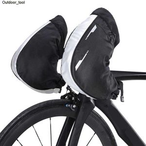 Neue Winter Thermische Fahrrad Lenker Handschuhe Mountain Road Bike Fäustlinge Outdoor Radfahren Wärmer Abdeckung MTB Zubehör