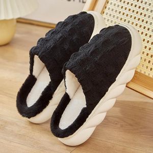 Slippers Autumn Winter Home Shoes e mulheres com o mesmo estilo casal leve