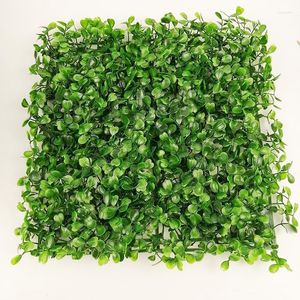 Decorative Flowers Square Shape Artificial Encryption Plastic Grass Mat Simulation Fake Plant Lawn 25 X 25cm Turf For Home Garden