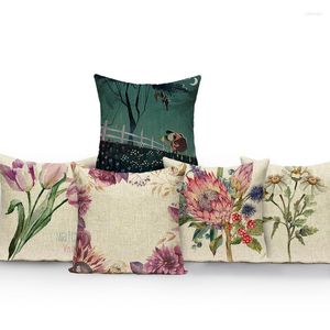 Poduszka kwiatowe krzesło do łóżka Poduszki Pokrywa do salonu biuro biura sofa sofa samochod