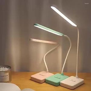 Table Lamps 30 LEDs Desk Lamp Eye-Caring Office With Night Light 3 Brightness Touch Control For Reading Work Study