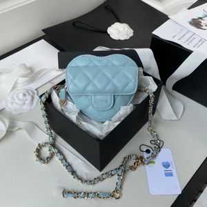 Real Leather Designer Crossbody Heart Channel Bags Quality Women Shoulder Handbag Style Womens Tote Bag High Ladies Shopping Handbag