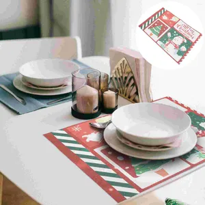 Tischsets, 1 Stück, weihnachtlich, dekorativ, Tischset, Verzierung, Restaurant-Dekoration