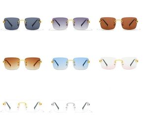 Męskie okulary przeciwsłoneczne dla kobiet plastowane złotą metalowe marki okulary słoneczne prostokąt Square czarny obiektyw unisex bezkroźna sunshade luksusowe festiwalowe okulary przeciwsłoneczne