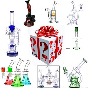 Narghilè Mystery Box Surprise Blined Box Multi Styles Water Glass bong Perc Percolator Pipes Oil Rig Dab Rigs