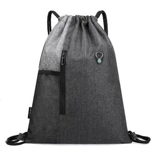 3pcs Cycling Bags Women Oxford Large Capacity Drawstring Bag With Headphone Jack Mix Color
