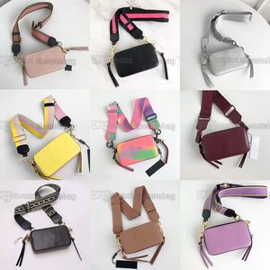 Snapshot Bolsas para hombros Multicolor Bolsas de c￡mara Bolsas Mujeres de moda Tie Dye Dise￱ador de lujo Crossbody Crossbody Strap carteras Billetera de bolso gris con caja