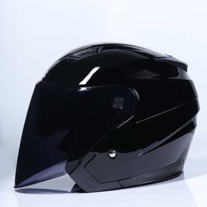 Cykelhjälmar varumärke Jiekai Motorcyc Hjälm fyra säsong unisex Ectric Scooter Motos Half Helmets Doubl Visor L221014