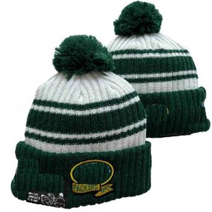 Green Bay Beanie GB Équipe de football nord-américaine Patch Winter Wool Sport Knit Hat Skull Caps A0