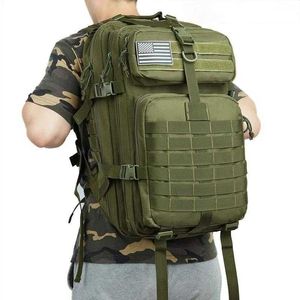 Походные сумки 50 л 1000D Нейлоновые водонепроницаемые тактические рюкзаки.
