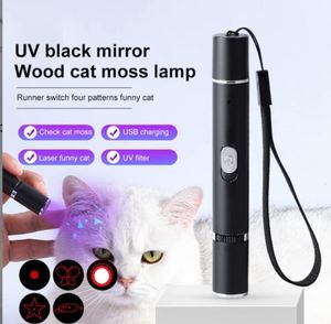 High power UV Flashlight multifunction Purple lights torch Detector Money Checker Pet Stains Marker Usb Rechargeable laser pointer pen lights