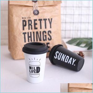 Mugs Creative Outdoor Cam Cooler Mug Simple Fashion Water Cup Exquisite Stainless Steel Tumbler With Lid New Style 12 73Qd Ww Drop D Dhwma