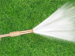 Brass Adjustable High Pressure Hose Nozzle Jet Sweeper Lawn Irrigation Sprayer Water Gun for Yard Garden Watering Car Washing