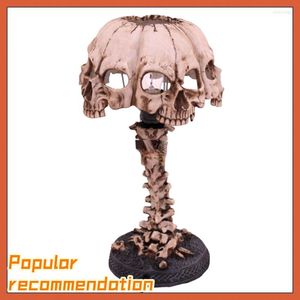 Luci notturne Creative Resin Skull Lamp Luminosa Home Office Desk Decorazione Anime Led Light