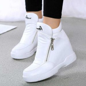 Andere Schuhe Miaoguan Winter Pelz Turnschuhe Plattform Frau Herbst High Top Weibliche Casual Schuhe Keil Seitlichem Reißverschluss Mode Warme Schnee Turnschuhe L221020