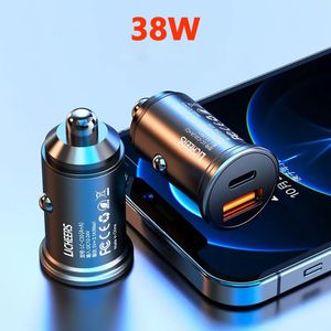 38W USB A Car Chargers Quick QC3.0 QC SCP 3A PD Type C fast Charger For iPhone Xiaomi Mobile Phone