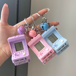 Fashion creative children's Portable Game Players machine mini handheld computer game key chain pendant delicate men's and women's leisure bag hanging wholesale