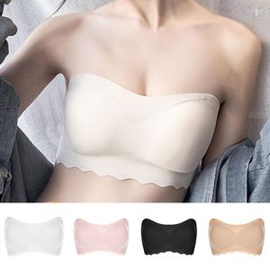 Bustiers Corsetsets Invisible Wireless Bra Women Sexy Straplesspush Up Roupa de Bras Roupa Casual Bralette Feminina Non Slip confortável