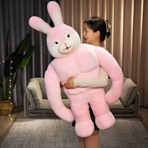 Creative Funny Chest Muscle Abdominal muskel pojkvän Kudde docka Sleeping Dolls Plush Toy Sand Sculpture Girl Gift Dy10106