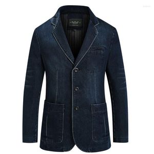 Men's Jackets Mens Men's Spring Autumn Fashion Denim Men Causal Slim Fit Washed Jean Jacket Coat Cowboy Blazers Male Clothes