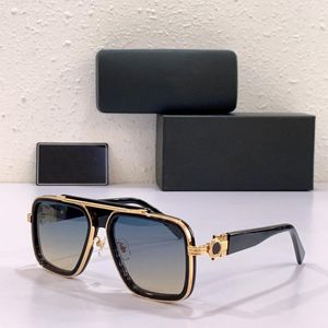 Gafas de sol de diseñador de hombre negro para mujeres ultra visión ultra visión sunshade overszied Gold Metal Luxury Sol Sun Lunettes personalizables