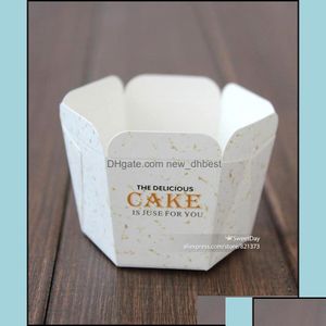 Cupcake Cupcake Bakeware Kitchen Dining Bar Home Garden Paper Baking Cups Case Disponible Muffin Square Cake Cup liners Boxar Fall F DHPFV