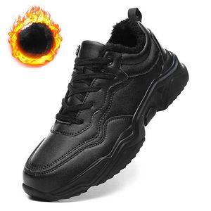 Other Shoes Plush Winter Men Running Shoes Ourdoor Walking Jogging Trekking Sneakers Lace Up Athletic Shoes Light Soft Keep Warm Sneakers L221020