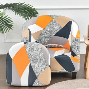 Stol t￤cker klubb f￥t￶lj slipcover stretch geometrisk soffa t￤ckm￶bler skydd f￶r vardagsrum soffan 2 st/set