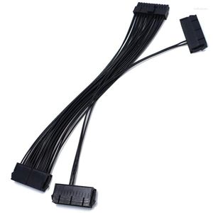 Nagelkonstutrustning PIN Dual PSU Power Extension Cable PC Tre Supply Synchronization Connector tum cm